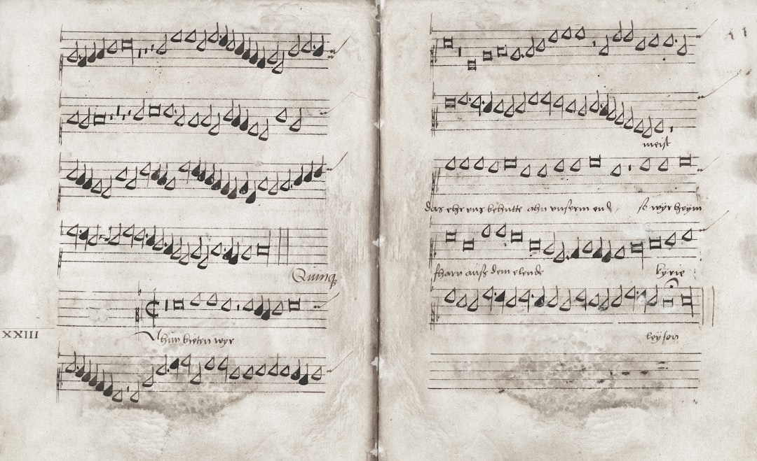Photo study medieval music