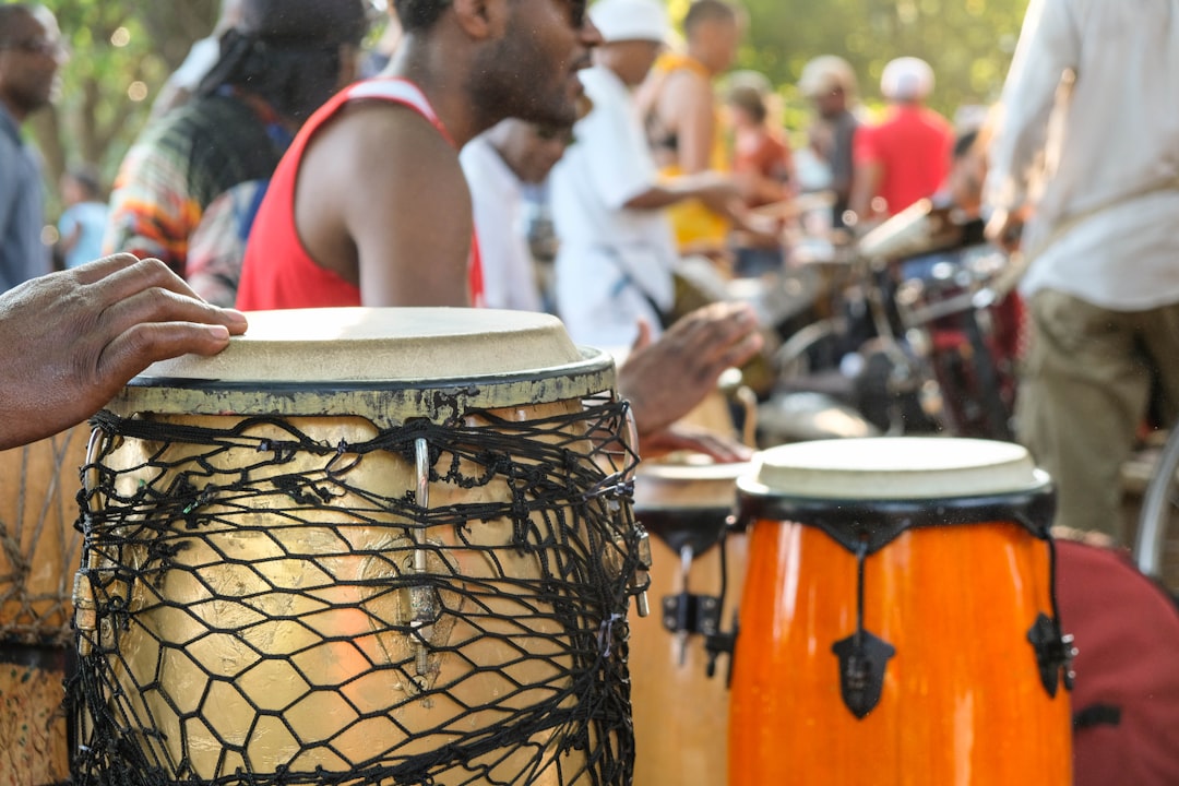 Photo percussion African drumming